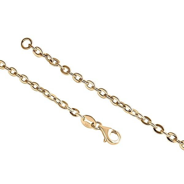 Shop Lc Rolo Link Chain Bracelet In 10K Yellow Gold (7.25 In) 1 Grams