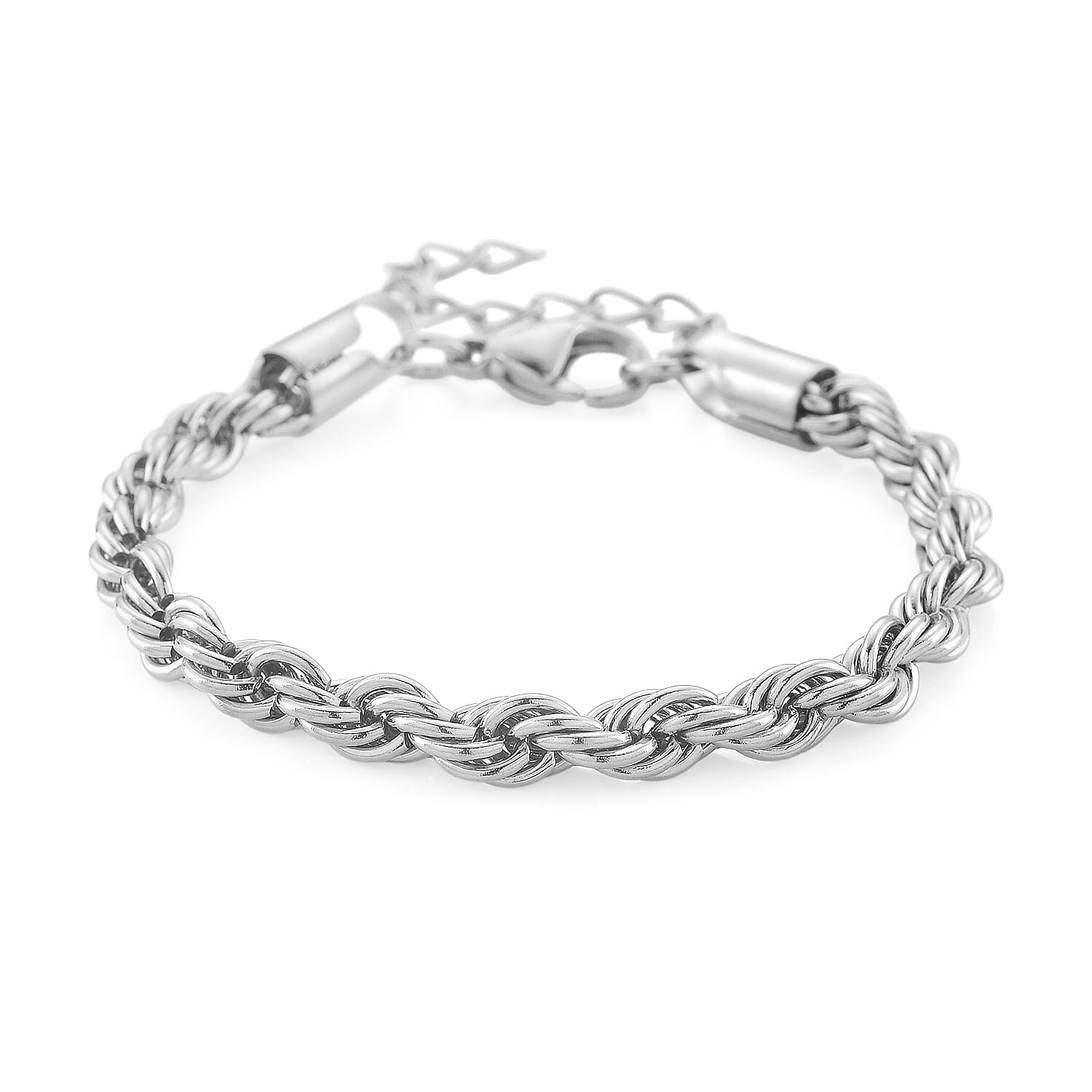 shop lc Rope Chain Bracelet in Stainless Steel (7-9In)