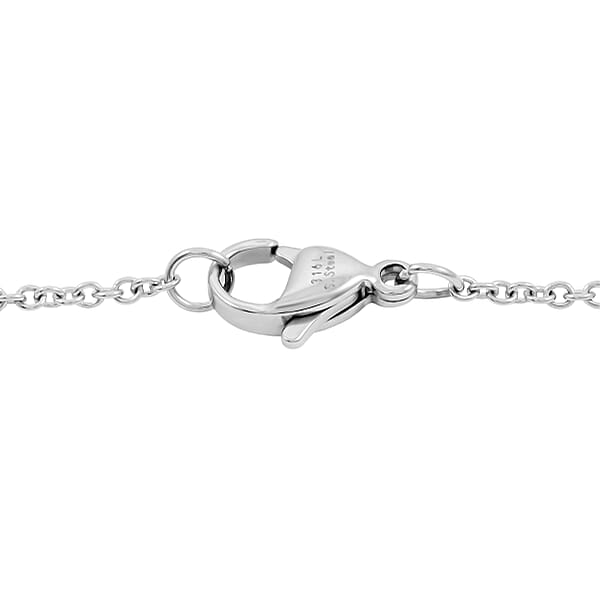 Shop Lc Rose Quartz Heart Pendant In Silvertone With Stainless Steel Necklace 28.00 Ctw (20 Inches)