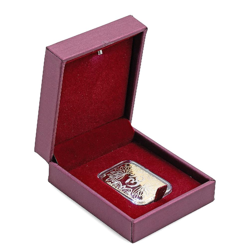 shop lc Rose Red Faux Leather and Rose Red Velvet LED Light Packaging Box
