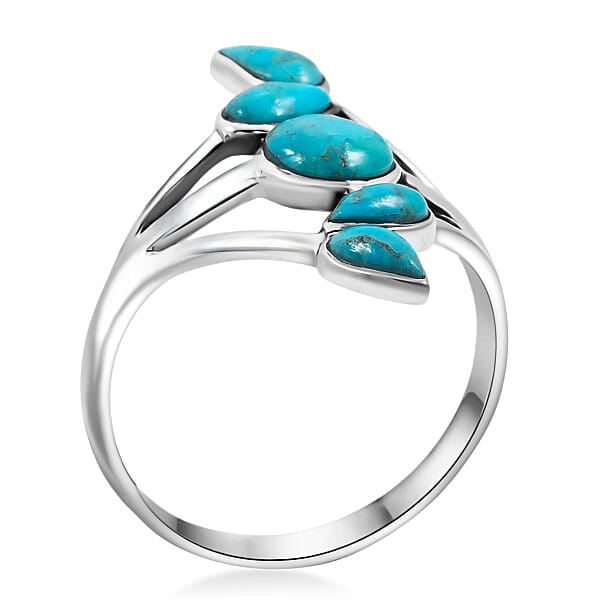 Shop Lc Santa Fe Style Kingman Turquoise 0.75 Ctw Ring In Sterling Silver