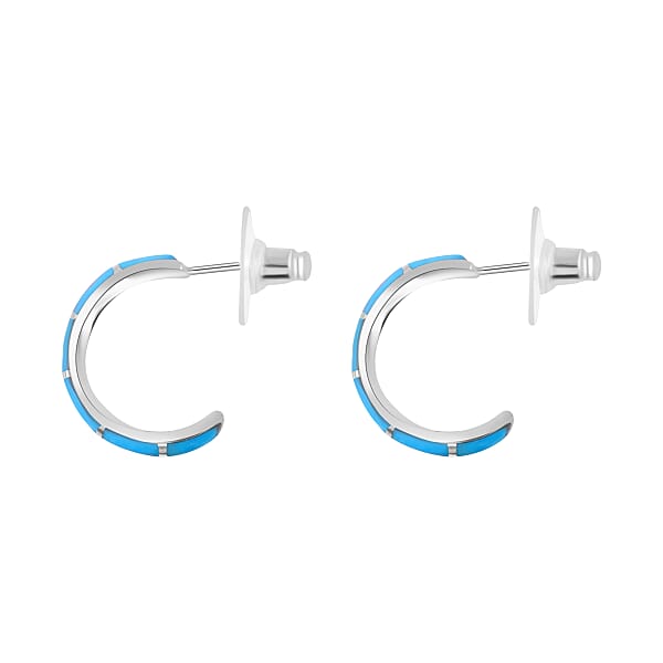 Shop Lc Santa Fe Style Kingman Turquoise Earrings In Sterling Silver Boho Western Turquoise Jewelry For Women Silver Earrings (7.50 In) 1.50 Ctw