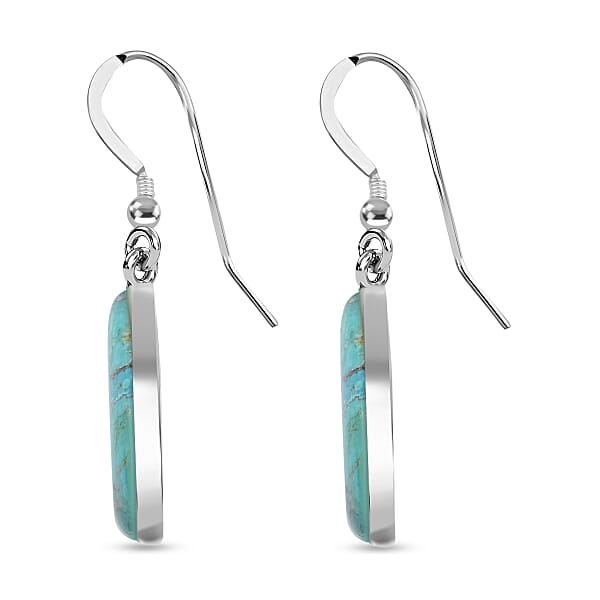 Shop Lc Santa Fe Style Mojave Blue 18.00 Ctw Earrings In Sterling Silver Silver Solitaire Dangle Earrings Silver Jewelry For Women