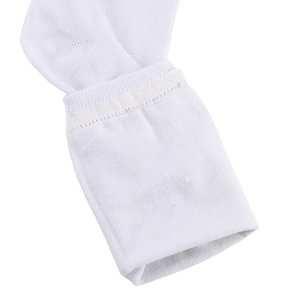 Shop Lc Set Of 10 Pairs 97% Polyester And 3% Spandex Kneehigh Socks - White