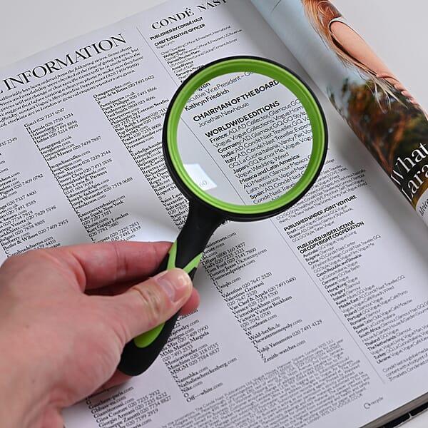 Shop Lc Set Of 3 Green-Handheld Magnifying Glass (60mm/5x 80mm/6x And 90mm/7x)
