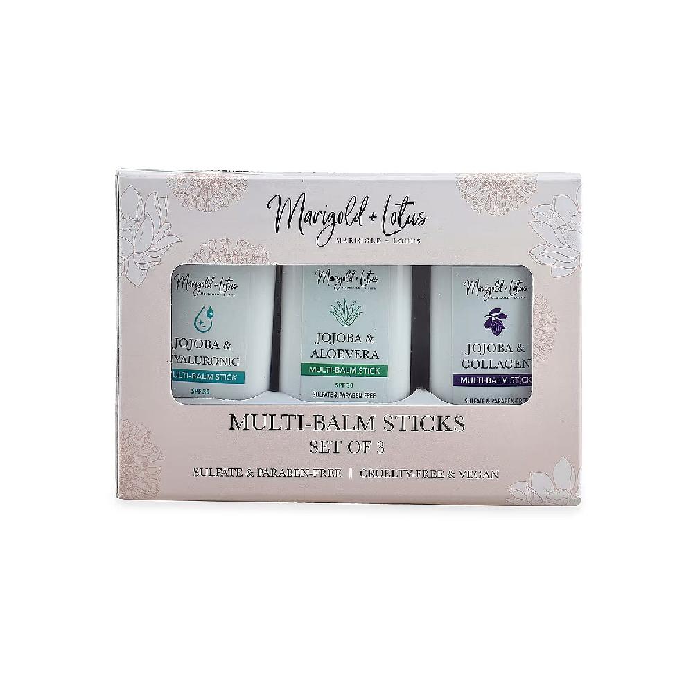 shop lc Set of 3 Sunscreen Stick with SPF 30 - Jojoba Oil Aloevera and Halyuronic Acid