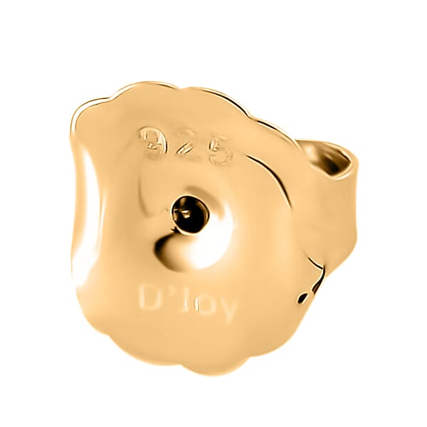Shop Lc Set Of 4 - 14K YG Over Sterling Silver 9mm Ear Nut 3.20 Grams