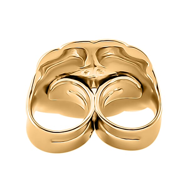 Shop Lc Set Of 4 - 14K YG Over Sterling Silver 9mm Ear Nut 3.20 Grams
