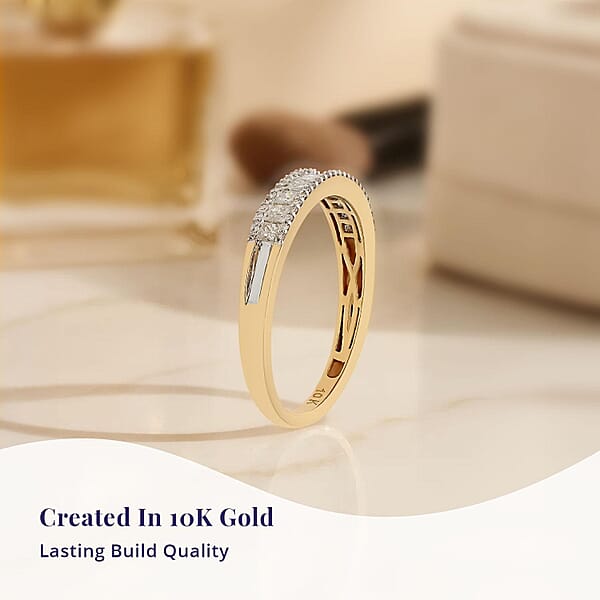 Shop Lc SGL Certified Luxoro 10K Yellow Gold G-H I3 Diamond Band Ring 2.50 Grams 1.00 Ctw