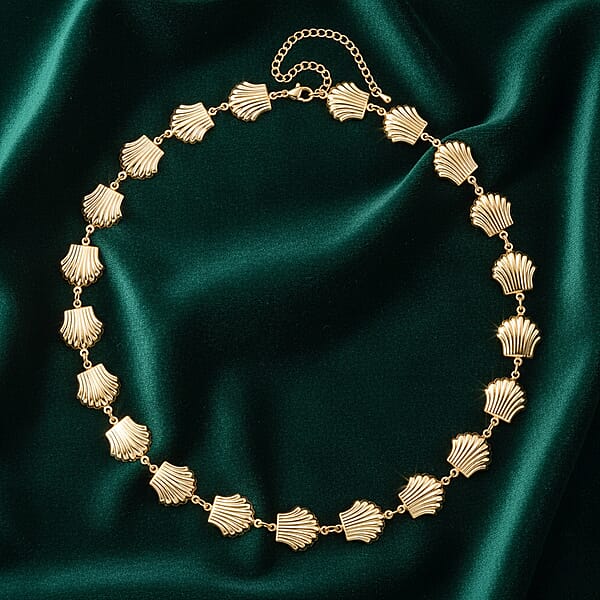 Shop Lc Shell Beaded Chain Necklace In Goldtone 20-22 Inches