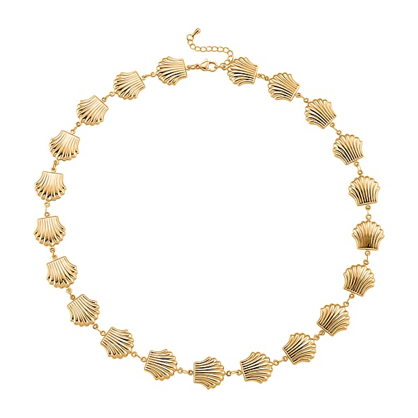Shop Lc Shell Beaded Chain Necklace In Goldtone 20-22 Inches