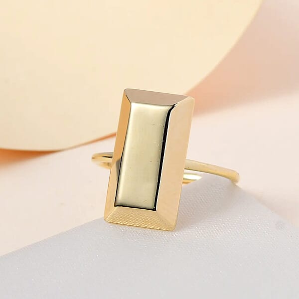 Shop Lc 10K Yellow Gold Bar Ring 1.90 Grams