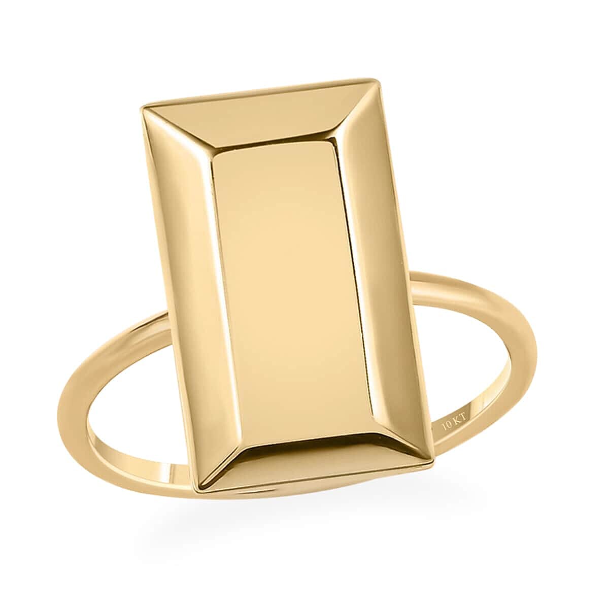 shop lc 10K Yellow Gold Bar Ring 1.90 Grams