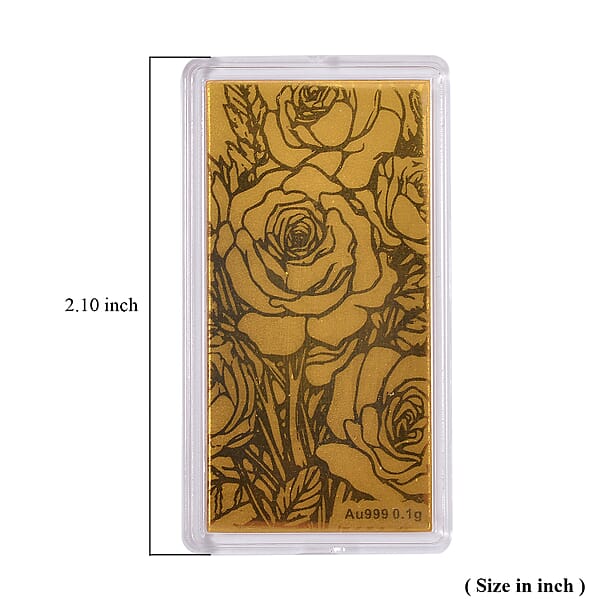 Shop Lc 24K Gold Rose Flower Emboss Sheet 100mg