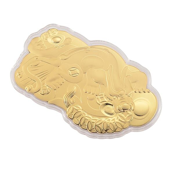 Shop Lc 24K Yellow Golden Pixiu Emboss Sheet 20mg