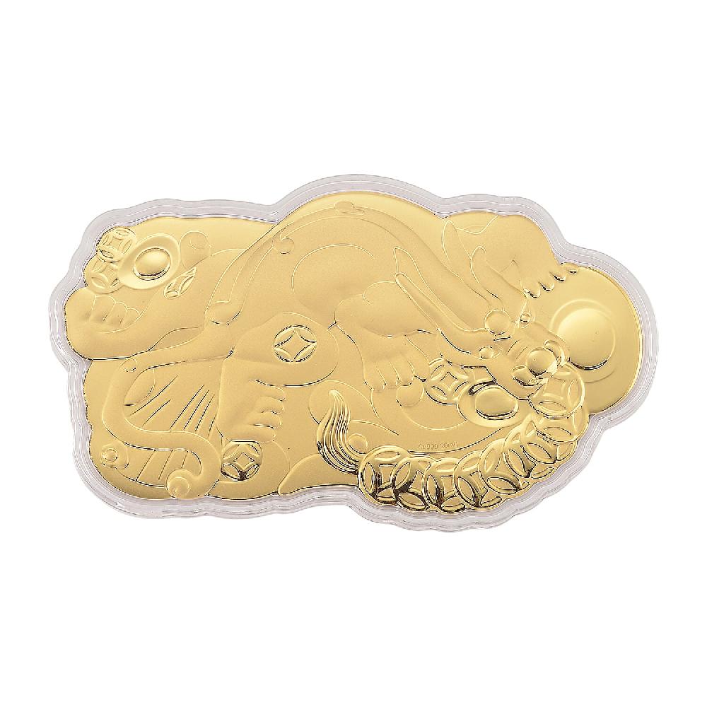 shop lc 24K Yellow Golden Pixiu Emboss Sheet 20mg