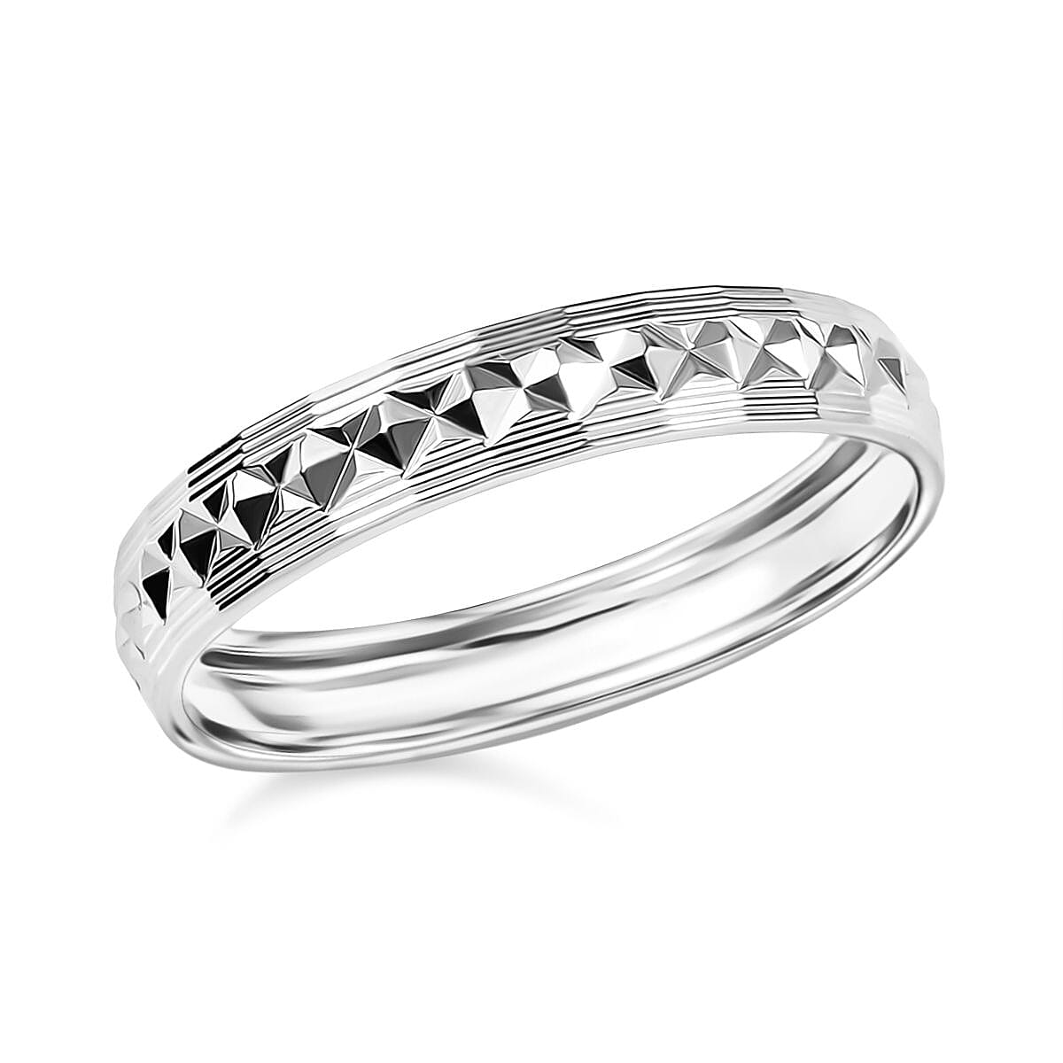 shop lc 950 Platinum Diamond-cut Band Ring (3.30 g)