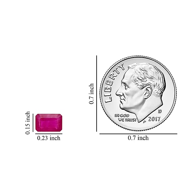 Shop Lc AAA Montepuez Ruby (Oct 6x4 Mm) 1.50 Ctw