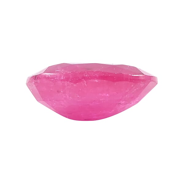 Shop Lc AAA Montepuez Ruby (Oval 7x5 Mm) 0.90 Ctw