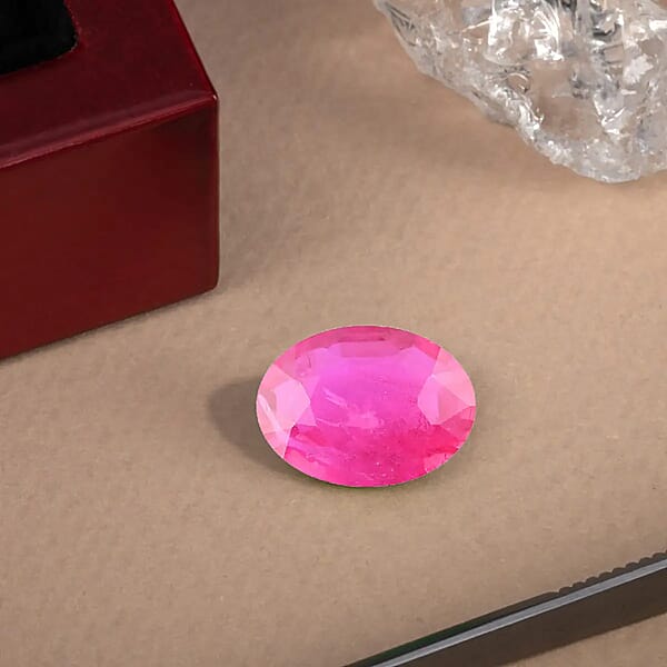 Shop Lc AAA Montepuez Ruby (Ovl 8x6 Mm) 1.20 Ctw