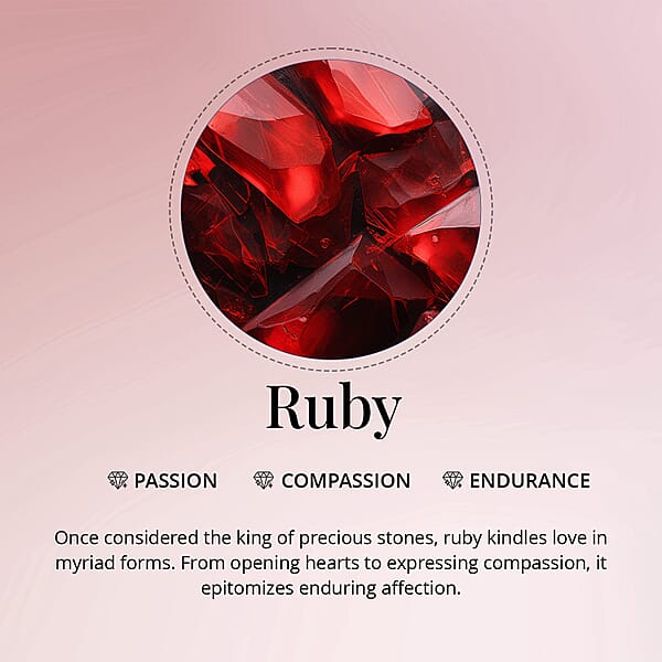 Shop Lc AAA Montepuez Ruby (Pear 8x6 Mm) 1.25 Ctw