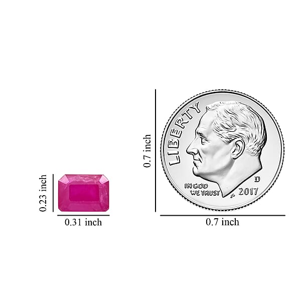 Shop Lc AAA Royal Ruby (Oct 8x6 Mm) 2.00 Ctw