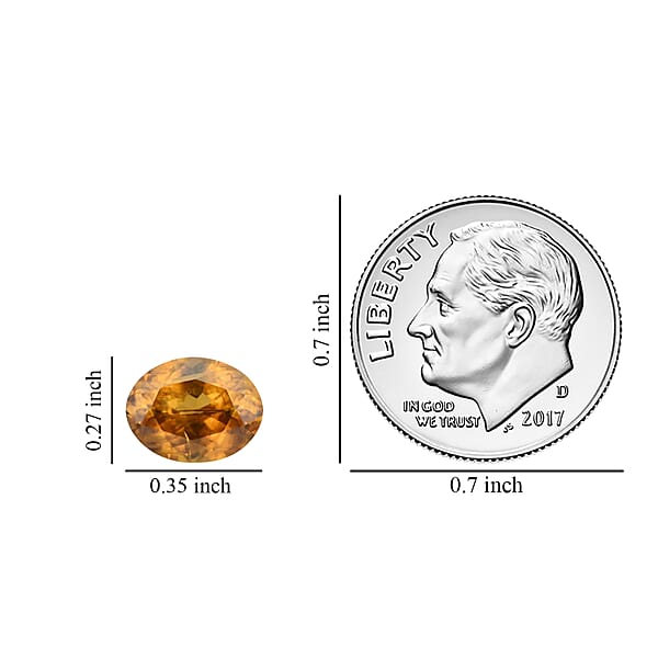 Shop Lc AAA Sava Sphene (Ovl 9x7 Mm) 2.00 Ctw