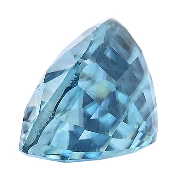 Shop Lc AAAA Blue Zircon (Cush 8x6 Mm) 2.70 Ctw