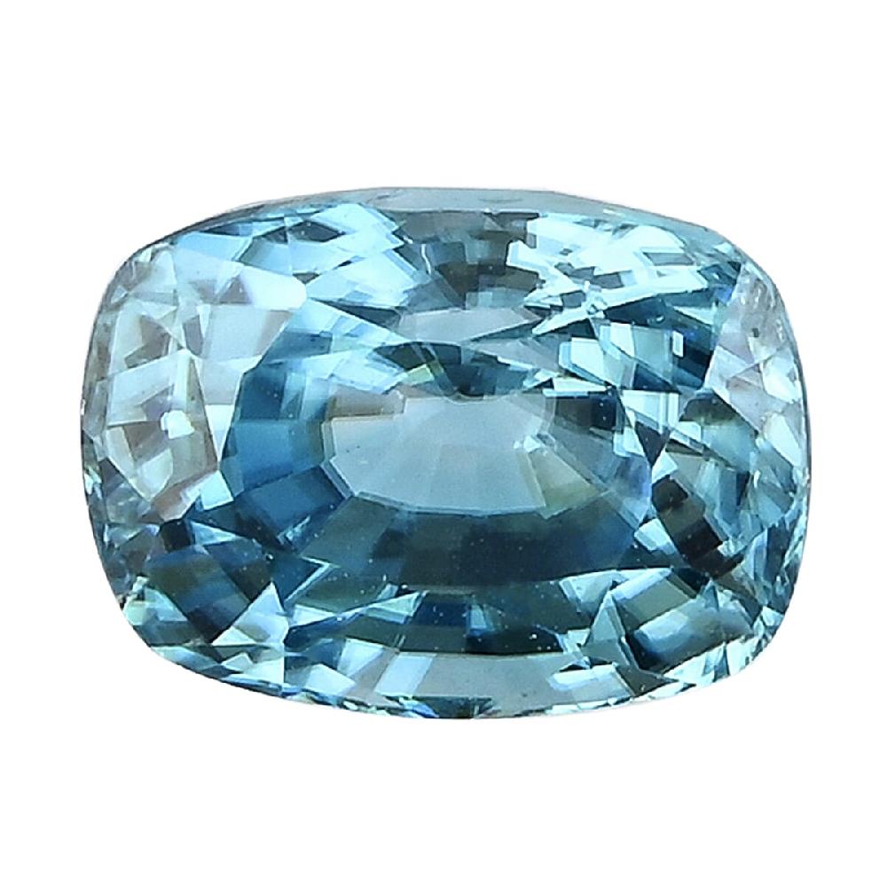 shop lc AAAA Blue Zircon (Cush 8x6 mm) 2.70 ctw