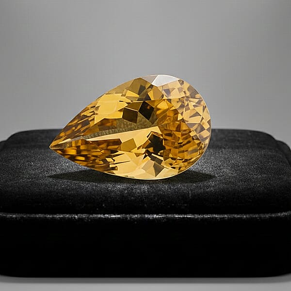 Shop Lc AAAA Golden Tanzanite (Pear 9x6mm) 1.20 Ctw