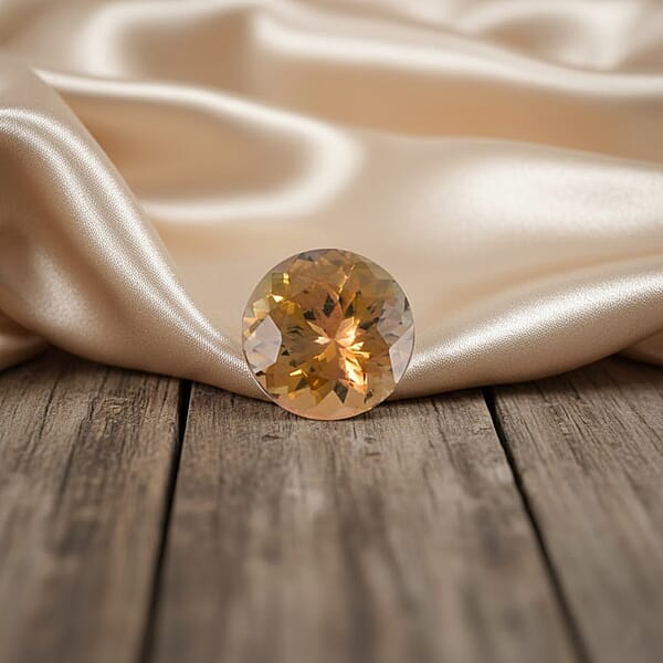 Shop Lc AAAA Golden Tanzanite (Rnd 6.5mm) 1.20 Ctw