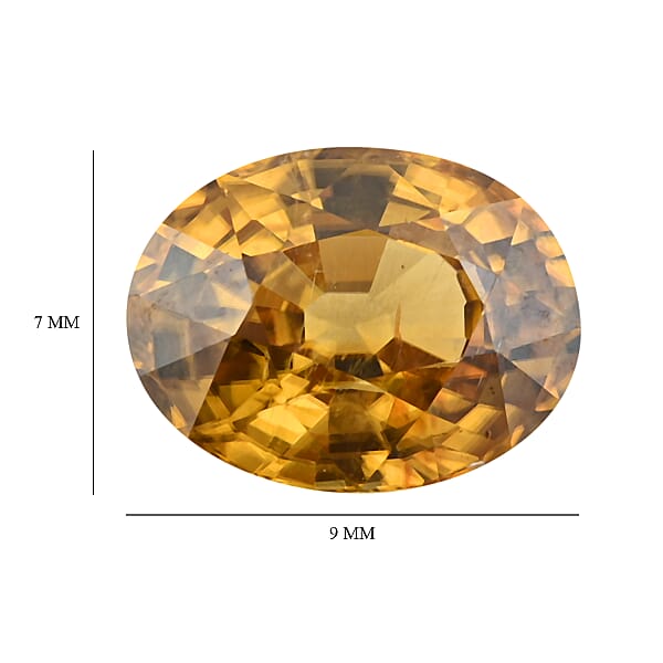 Shop Lc AAAA Golden Zircon (Oval 9x7 Mm) 2.50 Ctw