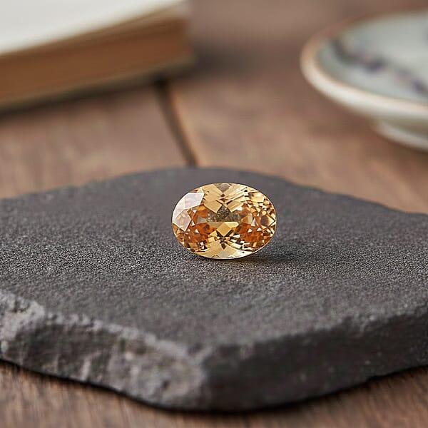 Shop Lc AAAA Golden Zircon (Ovl 9x7 Mm) 2.50 Ctw