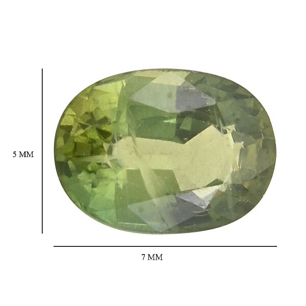 Shop Lc AAAA Green Sapphire (Ovl 7x5 Mm) 1.00 Ctw