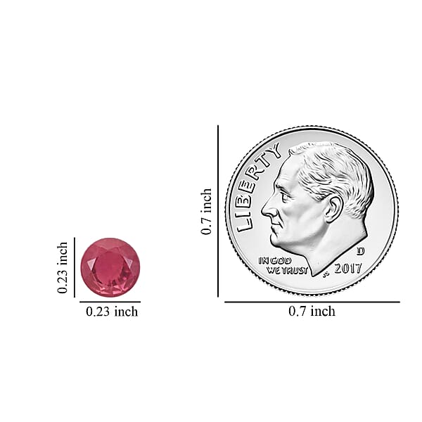 Shop Lc AAAA Ouro Fino Rubellite (Rnd 6 Mm) 0.90 Ctw