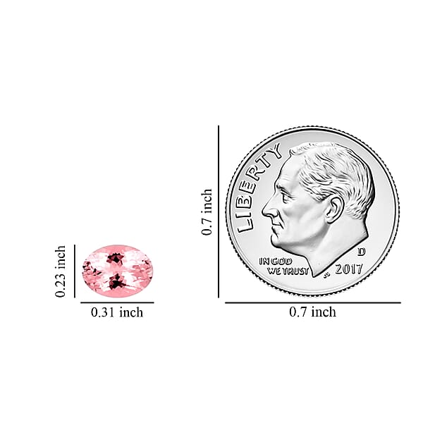 Shop Lc AAAA Pink Morganite (Ovl 8x6 Mm) 1.00 Ctw