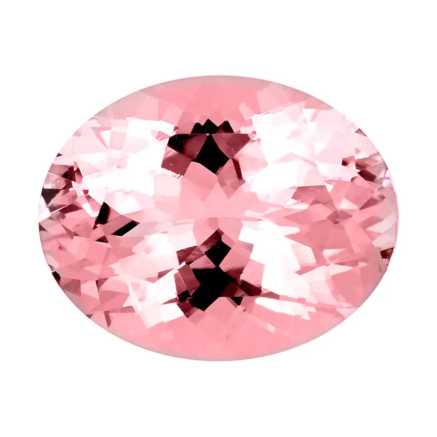 shop lc AAAA Pink Morganite (Ovl 8x6 mm) 1.00 ctw