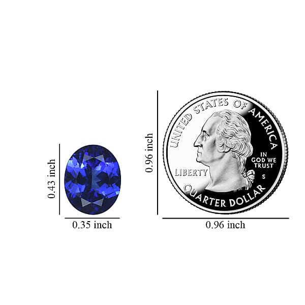 Shop Lc AAAA Tanzanite (Ovl 11x9 Mm) 4.00 Ctw