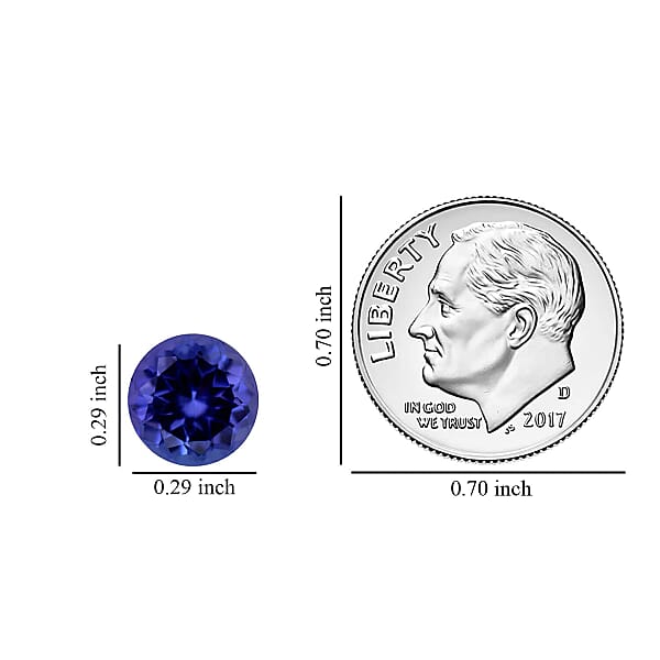 Shop Lc AAAA Tanzanite (Rnd 7 Mm) 1.20 Ctw