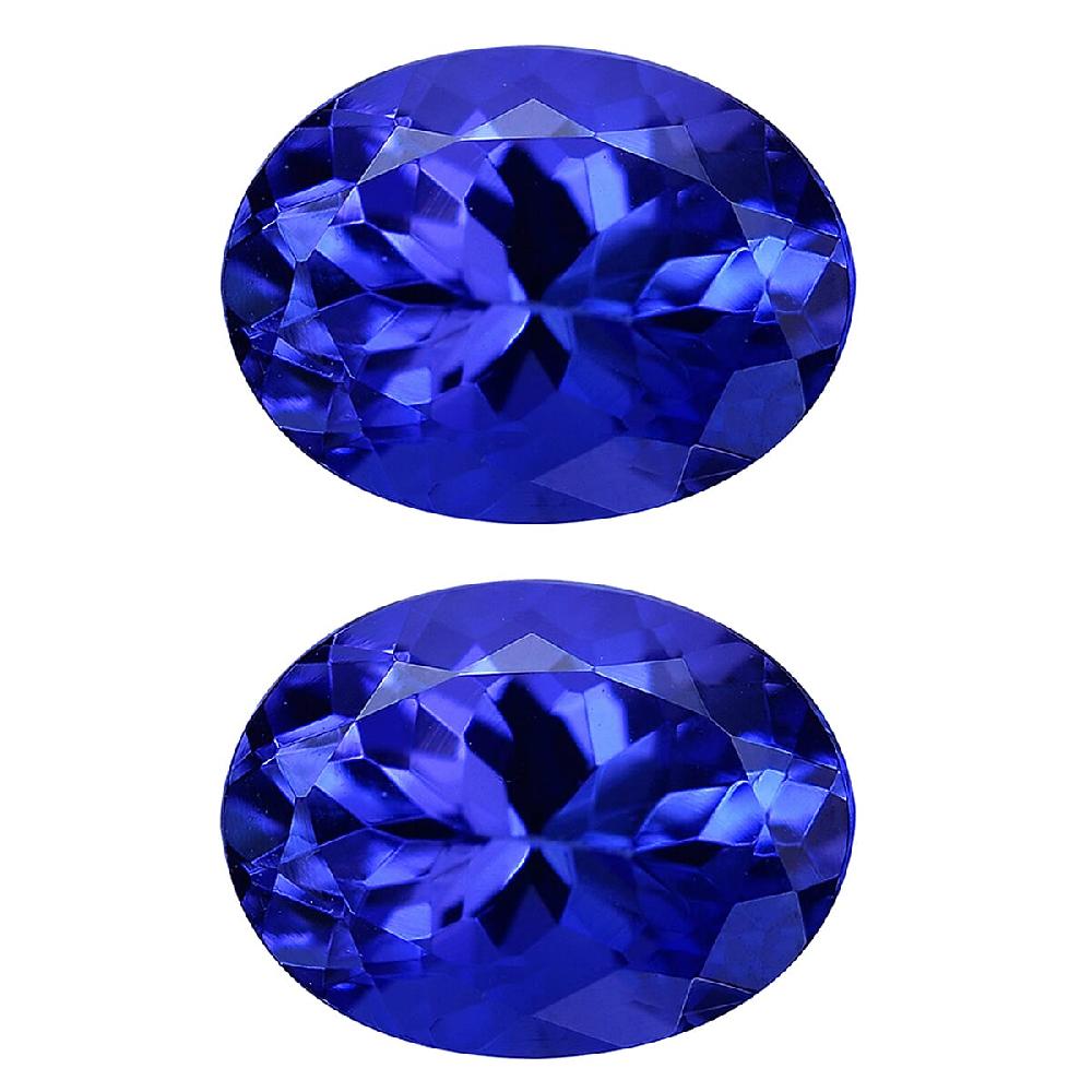 shop lc AAAA Tanzanite Set of 2 (Ovl 7x5 mm) 1.50ctw