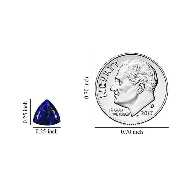 Shop Lc AAAA Tanzanite (Trl 6.5 Mm) 1.00 Ctw