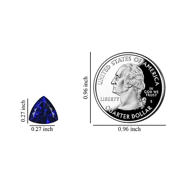 Shop Lc AAAA Tanzanite (Trl 7 Mm) 1.00 Ctw