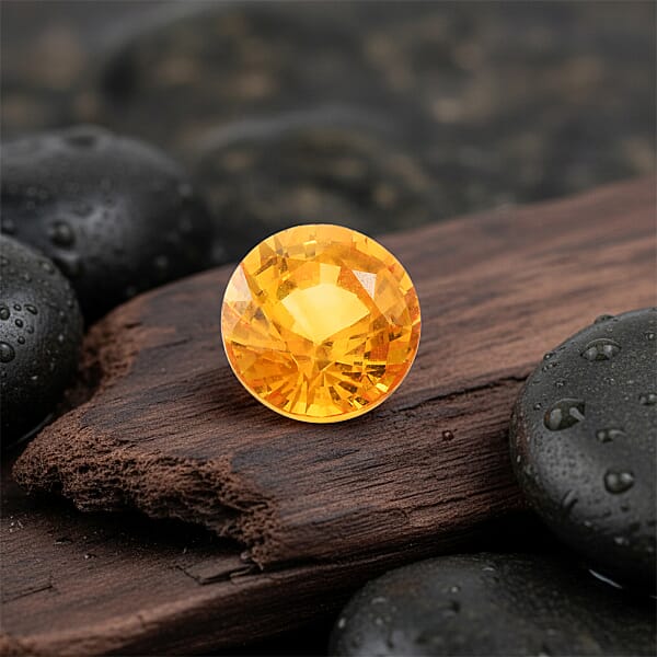 Shop Lc AAAA Yellow Sapphire (Rnd 5 Mm) 0.60 Ctw