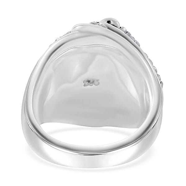Shop Lc Austrian Crystal Ring In Sterling Silver