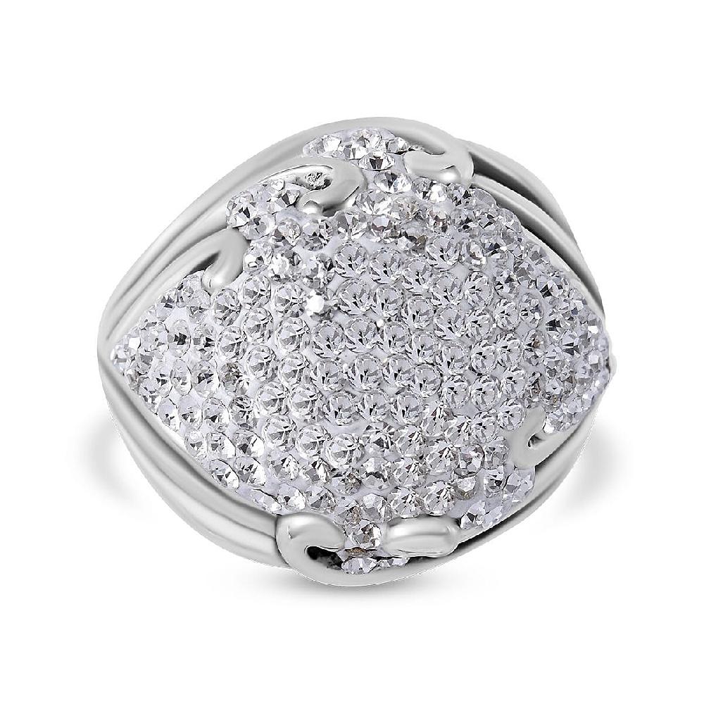 shop lc Austrian Crystal Ring in Sterling Silver