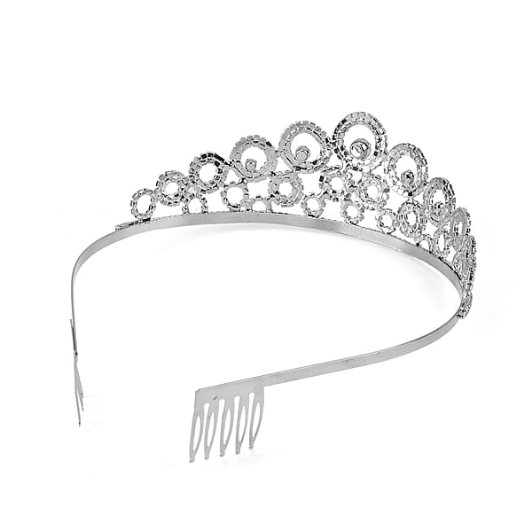 Shop Lc Austrian Crystal Tiara In Silvertone
