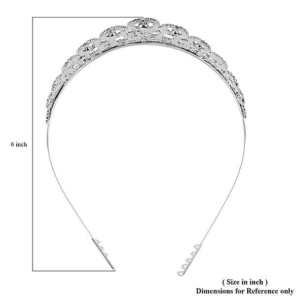 Shop Lc Austrian Crystal Tiara In Silvertone