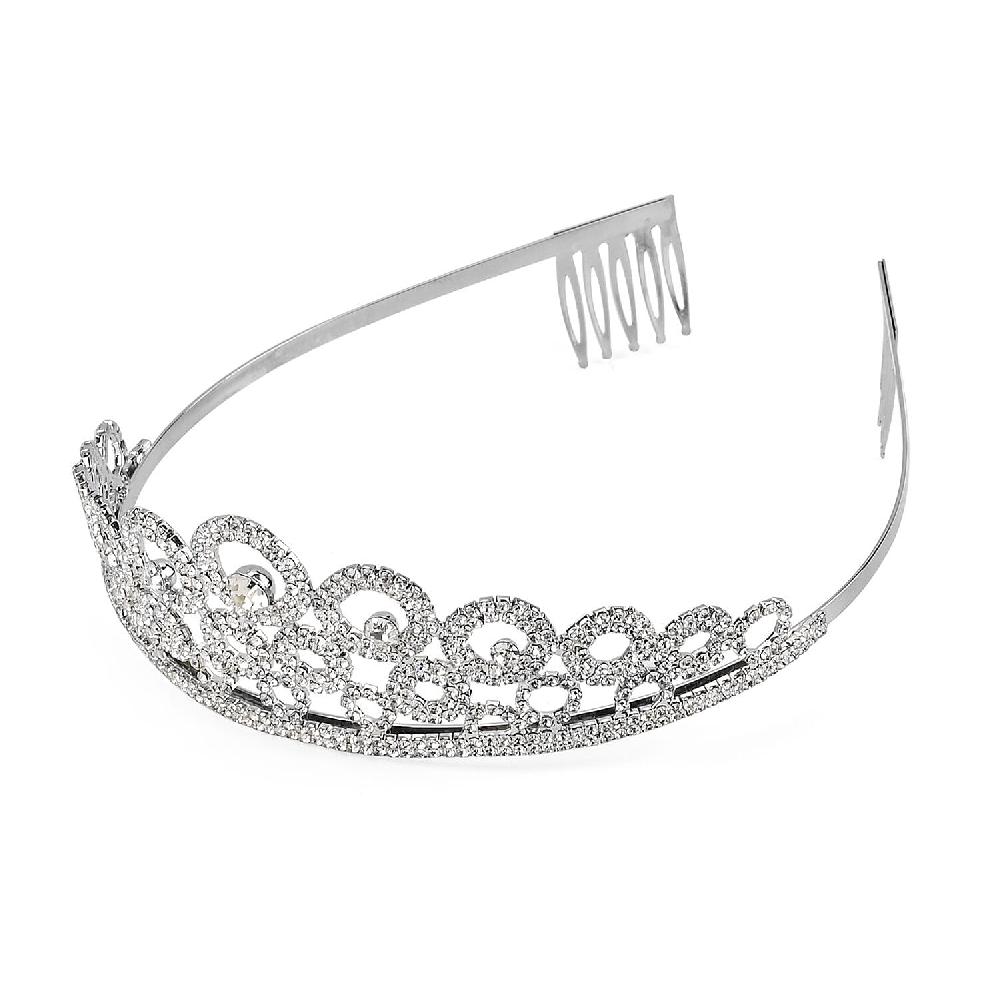 shop lc Austrian Crystal Tiara in Silvertone
