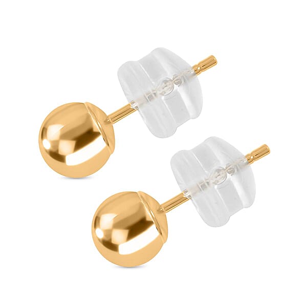 Shop Lc Ball Stud 3mm Earrings In 14K Yellow Gold