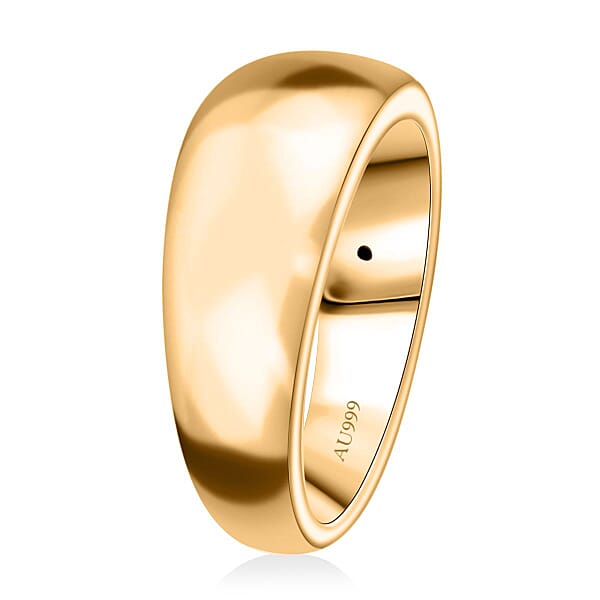 Shop Lc Band Ring In 24K Yellow Gold 1.48 Grams